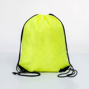 กระเป๋าโพลีเอสเตอร์แบบเรียบ 210D สำหรับโปรโมชั่น กีฬา ของขวัญ กระเป๋าแบบมีเชือกผูก - Product Image 6
