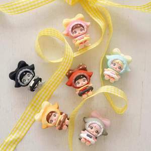 En stock 100% authentique 8 pièces/boîte Série Happy Sunday Boîte mystère Mignonne poupée en peluche PVC Dimoo Animal Porte-clés Pendentif Cadeau pour enfants - Product Image 4