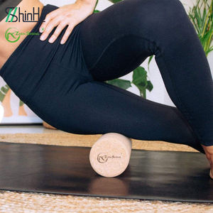 ZHENSHENG 30cm 60cm 90cm Ejercicio Rodillo de corcho de Yoga de espuma sólida natural - Product Image 6