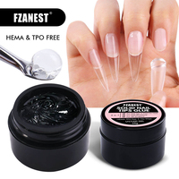 Colle à ongles en gel solide FZN HEMA TPO FREE pour faux ongles à presser 15g, colle adhésive forte pour capsules d'ongles souples, patchs adhésifs en gel pour faux ongles