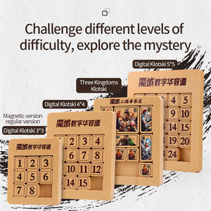Juego de Rompecabezas Magnético Deslizante 4x4, Juego Matemático Inteligente, Rompecabezas Klotski - Product Image 3