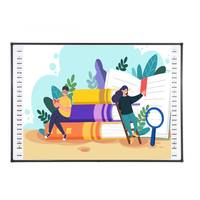 Cadre tactile de tableau blanc d'usine chinoise 84 86 96 102 120 pouces tableau blanc interactif portable tableau blanc intelligent avec projecteur