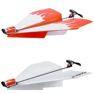 DIY aircraft outdoor play toy electric paper plane/ hot sell educational toy