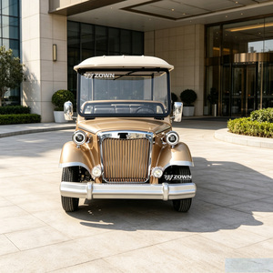 Autobús Turístico Eléctrico Clásico Vintage de Gran Venta, Estilo Retro Antiguo, Conducción Estable para Servicio de Turismo en Parques Temáticos - Product Image 1