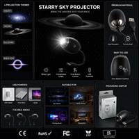 Lumière intelligente USB pour voiture, plafonnier LED à intensité variable effet ciel étoilé pour décoration intérieure moderne, idéal pour petites pièces et salles de bain