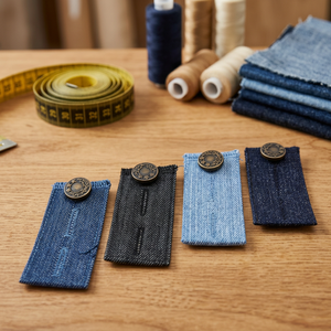 AA0239 Waist Extender Hook |Denim Waist Extender Button for Jeans and Skirt <b>Comfy</b> Metal Buttons Assorted Colors - Product Image 2