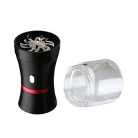 Futeng Offre Spéciale Moulin à herbes électrique automatique Mini meuleuse portable Noir Batterie 1100mAh Chargement USB Broyeur d'herbes automatique