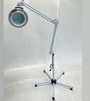 Lampe de table LED avec loupe, outil d'extension de cils, en métal et plastique, lampe grossissante professionnelle
