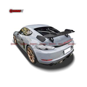Offre Spéciale : Kit Carrosserie en Fibre de Carbone Sec Style GT4RS pour Porsche 718 – Lame de Pare-chocs Avant, Aile et Spoiler - Product Image 2