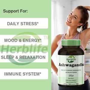 OEM Gran Venta - Personalizable - Ashwagandha Orgánica con Pimienta Negra - 180 Cápsulas - Fortalece para el Estrés, el Sueño y el Estado de Ánimo - Product Image 2