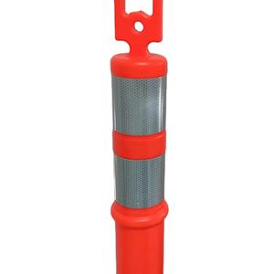 Barriera di traffico pesante flessibile delineatore molla Post anello di plastica tubo di gomma Base strada cono dissuasore parcheggio carreggiata - Product Image 2