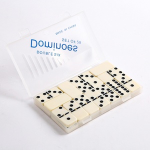 Juego de Dominó de 28 Piezas en Caja Transparente, Dominó Doble Seis, Juguete de Bloques de Construcción Casual para Jugar al Dominó, Zhejiang - Product Image 2