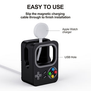 2023 Silicone chaud montre intelligente support de <span class=keywords><strong>chargeur</strong></span> sans fil PC Table support <span class=keywords><strong>chargeur</strong></span> Base pour <span class=keywords><strong>Apple</strong></span> Watch avec Port USB Style populaire - Product Image 6
