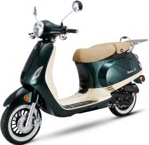 Motocicleta de gasolina de tipo RETRO de alto rendimiento EEC/COC 25 km/h 50CC Scooter de gas con refrigeración por aire <span class=keywords><strong>ROMA</strong></span> SUNNY EURO 5 + Aprobado - Product Image 3