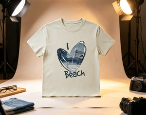 210GSM 100% Cotton T-Shirt Casual DTF Printed Breathable Durable Beach Design Unisex - Product Image 2