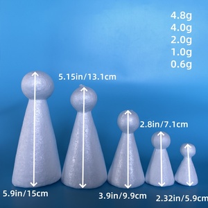 Giáng sinh trang trí Polystyrene Snowman xốp EPS bọt thủ công mỹ nghệ Ý tưởng cho nhân tạo ngày nắng búp bê - Product Image 2