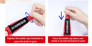 ZT83 UV-2025 Epoxy UV Super Glue High Viscosity Instant Bonding 5 Seconds UV Light Curing <b>Construction</b> Use Glass Metal Ceramic - Product Image 6