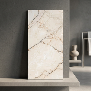 Carreaux de porcelaine effet terrazzo Soul Crema 60x120cm, collection rustique pour extérieur avec surface sculptée - Product Image 4
