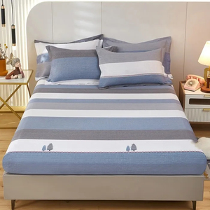 Sábanas Ajustables 100% Algodón, Elásticas, para Todas las Temporadas, Ropa de Cama para Adultos, 500 Hilos, Color Sólido, Uso Hospitalario, Ultra Suaves, Modernas - Product Image 6