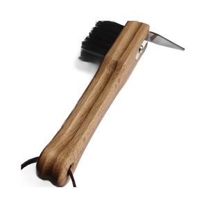 2025 Neue hochwertige Huf pickel mit Holzgriff Holz huf pickel bürste für die Reinigung von Pferde huf - Product Image 2