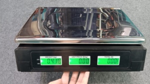 Beste Qualität CLEVER Elektronische Preisberechnende Waage ACS-468B LED/LCD-Anzeige ABS+Edelstahl-Konstruktion 1 Jahr - Product Image 6