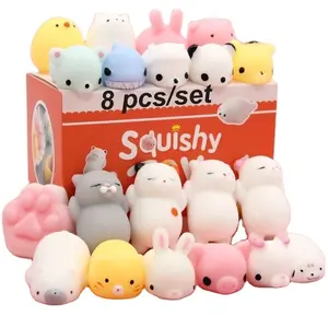 Hete Verkoop Mochi Willekeurige Kleur Squishy Speelgoed Schattig Mini Stress Relief Speelgoed Spongieux Matschig Dieren Lagere Prijs Speelgoed Voor Kinderen