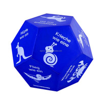Haute densité impression personnalisée taille forme 12 faces exercice PU mousse entraînement Yoga dés Anti Stress jeu de dés jouet