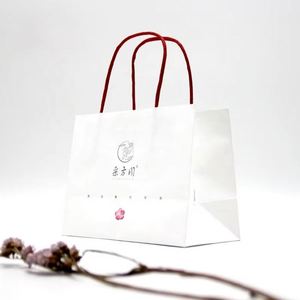 Bolsa de Papel Kraft Marrón con Logotipo Personalizado, Bolsa de Papel para Entrega de Alimentos, Bolsa de Regalo con Asa - Product Image 5