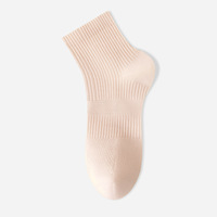 Chaussettes courtes en tricot pour femmes, couleur unie, respirantes et confortables, vente en gros