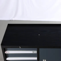 Armoire de rangement d'outils en fer robuste personnalisable, 1 tiroir, roulettes en polyuréthane de 4 pouces, mobile, pour atelier, garage