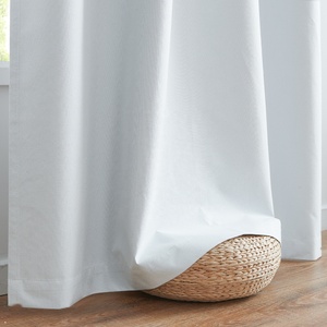 Thanh lịch 1-mảnh Thiết kế rắn màn rèm cửa & valances 96-inch cho phòng ngủ và khách sạn màu đen - Product Image 5