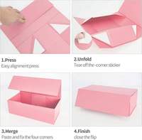 Boîte cadeau magnétique en carton rigide épais, écologique, imprimée UV sur mesure, avec finition brillante et fermeture à ruban, de forme carrée