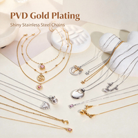 Collier pendentif cœur délicat en acier inoxydable pour femme, plaqué or 18 carats, zircon, trèfle rotatif, produit anti-stress