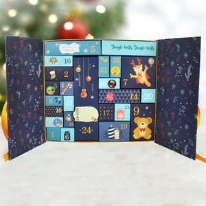 Kalender-Paquete de cosméticos de etiqueta privada mate, <span class=keywords><strong>calendario</strong></span> de Navidad, regalo personalizado, 25 días de Perfume, calador de <span class=keywords><strong>Adviento</strong></span> para <span class=keywords><strong>niñas</strong></span>, fusión de cera - Product Image 1