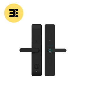 กุญแจล็อคกันขโมยอลูมิเนียมสีดำ ระบบไวไฟความปลอดภัยสูง - Product Image 1