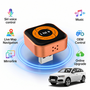 Adaptateur CarPlay sans fil 4-en-1 Ota Upgrade Carlinkit USB Stable Rapide Mirrorlink Ai Box Dongle <span class=keywords><strong>pour</strong></span> <span class=keywords><strong>iPhone</strong></span> Compatible avec CarPlay - Product Image 1