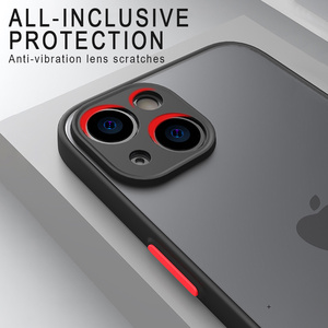 Custodia per telefono trasparente satinato opaco per <span class=keywords><strong>protezione</strong></span> della <span class=keywords><strong>fotocamera</strong></span> per <span class=keywords><strong>iPhone</strong></span> 16 15 14 13 12 <span class=keywords><strong>11</strong></span> <span class=keywords><strong>Pro</strong></span> X XS XR 7 8 Plus - Product Image 4