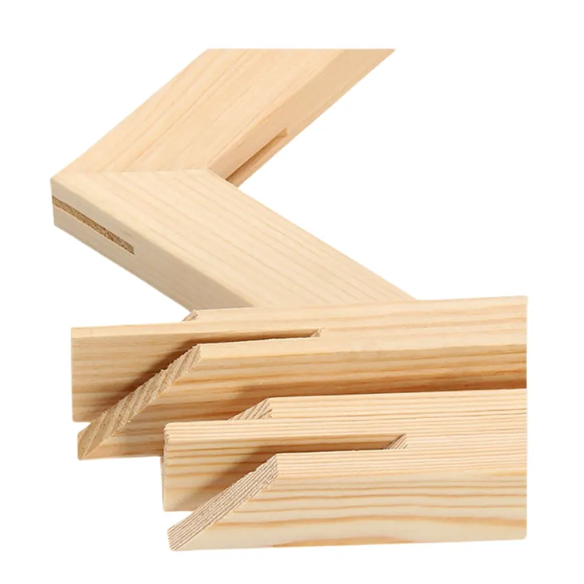 Fornitura diretta della fabbrica di legno di pino telaio fatto da te barella barre in legno di tela allungata barella