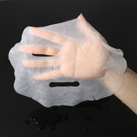 Masque facial en Tencel Lyocell rafraîchissant, texture glacée, matériau de masque adhésif
