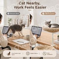 Cama de Escritorio Ajustable para Gatos CanboPet, Hamaca para Gatos, Nido de Escritorio, Tela Extraíble