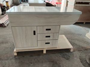 Mesa de Preparación <span class=keywords><strong>Veterinaria</strong></span> de Madera Premium ADZIA, Estación de Tratamiento en Seco de Acero Inoxidable de Grado Médico, Muebles Elegantes para Clínica <span class=keywords><strong>Veterinaria</strong></span> - Product Image 3