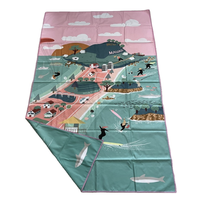 Wholesale Manufacturer Custom Sand Free Microfiber Beach Towel Quick Dry Suede Travel Towel Double Sided Fleece Pool Towels