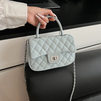 Sac à main pour femme en cuir PU, tendance et luxueux, sac bandoulière à motif losanges, sac à l'épaule de créateur pour femme, vente chaude en usine