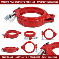 Pièces de rechange pour camion malaxeur à béton : Collier de serrage pour tuyau à vis 175A, Collier de serrage pour pipeline en acier allié haute pression, Vente en gros Chine 2026