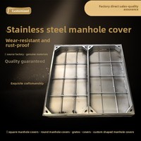 Grilles de drainage carrées invisibles en acier inoxydable 304 modernes de Chine en gros, en stock, pour caniveaux et eaux pluviales
