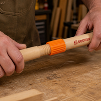Perche d'extension connectable en bois de peuplier pour rouleau à peinture, idéale pour le bricolage
