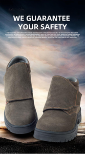 Zapatos de trabajo de protección laboral con punta de acero Zapatos de seguridad de protección de sitio de construcción de soldadura antigolpes antiperforación - Product Image 4