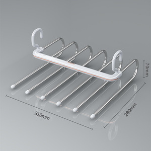 Thép Không Gỉ Ma Thuật Quần Móc Đa Chức Năng Sử Dụng Giá Đa Chức Năng Quần Giá Tiết Kiệm Không Gian Cho Tủ Quần Áo - Product Image 3