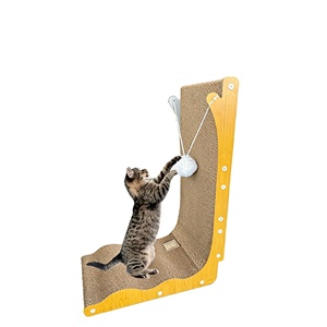 Kun Meow Pet-15 Griffoir pour <span class=keywords><strong>chat</strong></span> en forme <span class=keywords><strong>de</strong></span> L, en forme <span class=keywords><strong>de</strong></span> vague, extra-large, beau et durable - Product Image 1