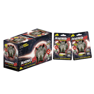 Pillole di rinoceronte pillole per l'ingrandimento del pene pillole per l'aumento sessuale maschile bottiglia a forma di capsula di plastica - Product Image 2